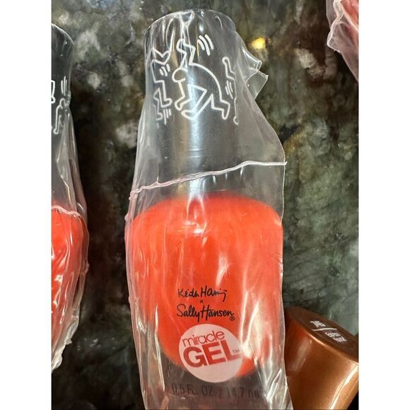 Sally Hansen Miracle Gel, Keith Haring, Orange Nail Polish and brown bundle - Picture 4 of 8